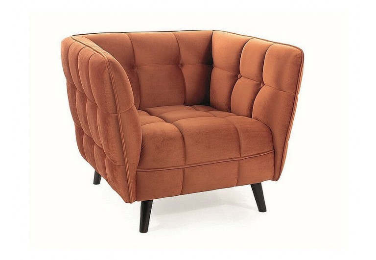 Fotel Castello Cynamonowy Velvet 1