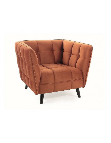 Fotel Castello Cynamonowy Velvet 1