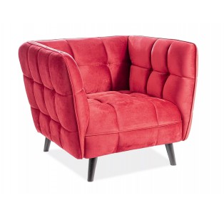 Fotel Castello Bordowy Velvet 1