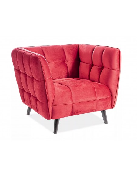 Fotel Castello Bordowy Velvet 1