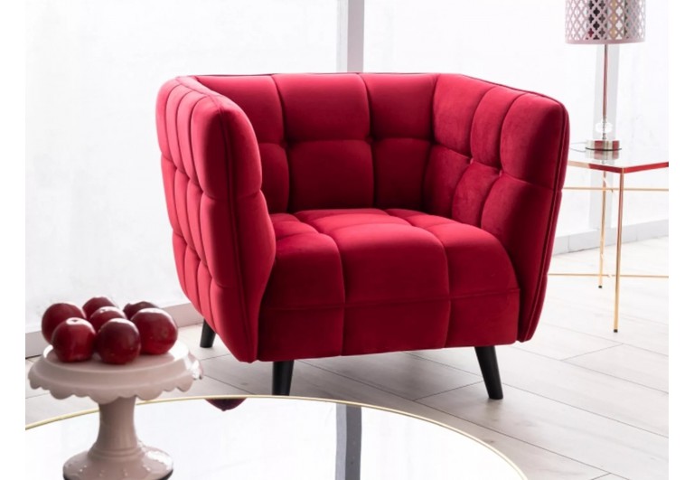 Fotel Castello Bordowy Velvet 1