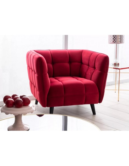 Fotel Castello Bordowy Velvet 1