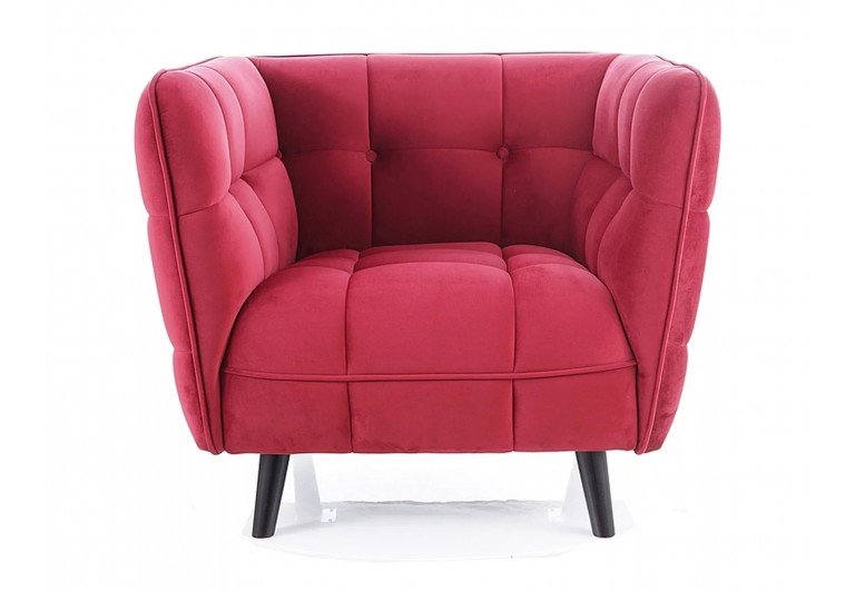 Fotel Castello Bordowy Velvet 1
