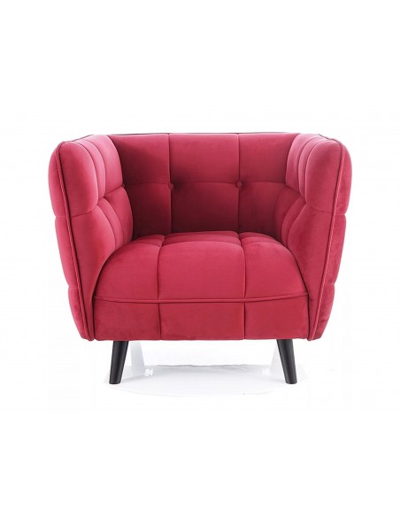 Fotel Castello Bordowy Velvet 1