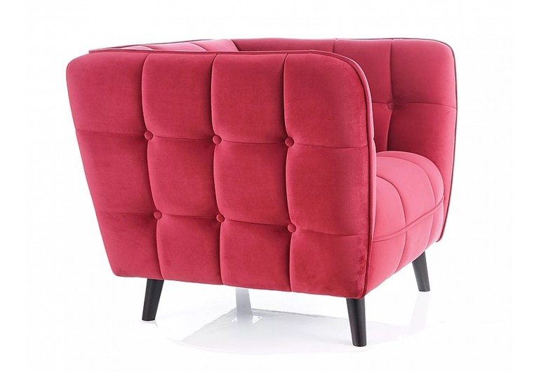 Fotel Castello Bordowy Velvet 1