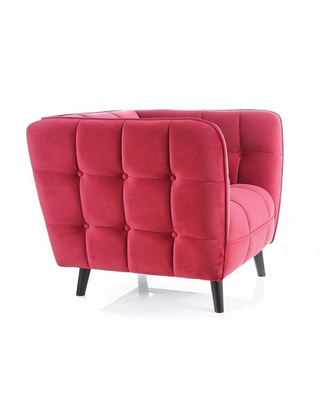 Fotel Castello Bordowy Velvet 1