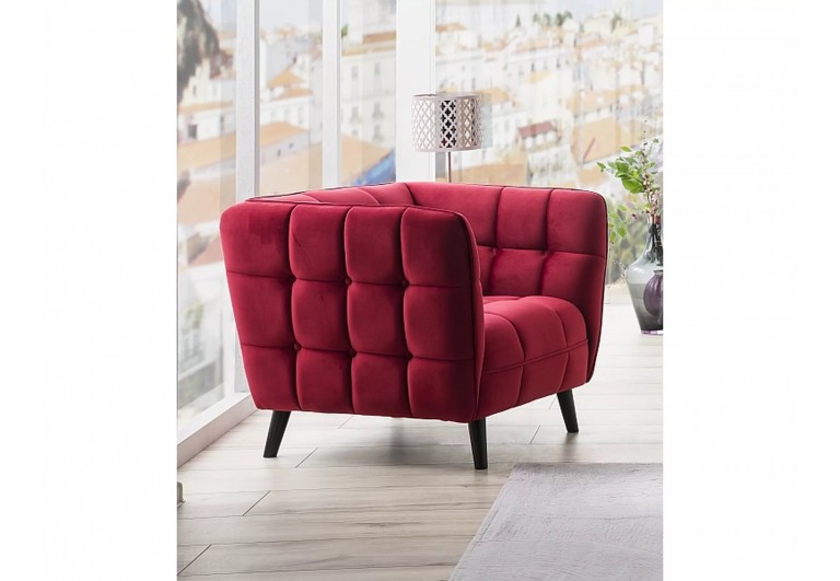 Fotel Castello Bordowy Velvet 1