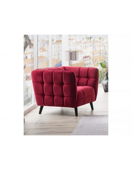 Fotel Castello Bordowy Velvet 1