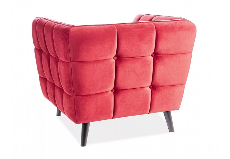 Fotel Castello Bordowy Velvet 1