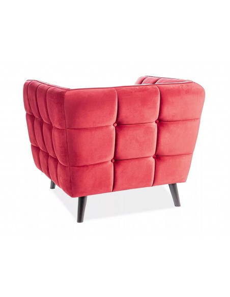 Fotel Castello Bordowy Velvet 1