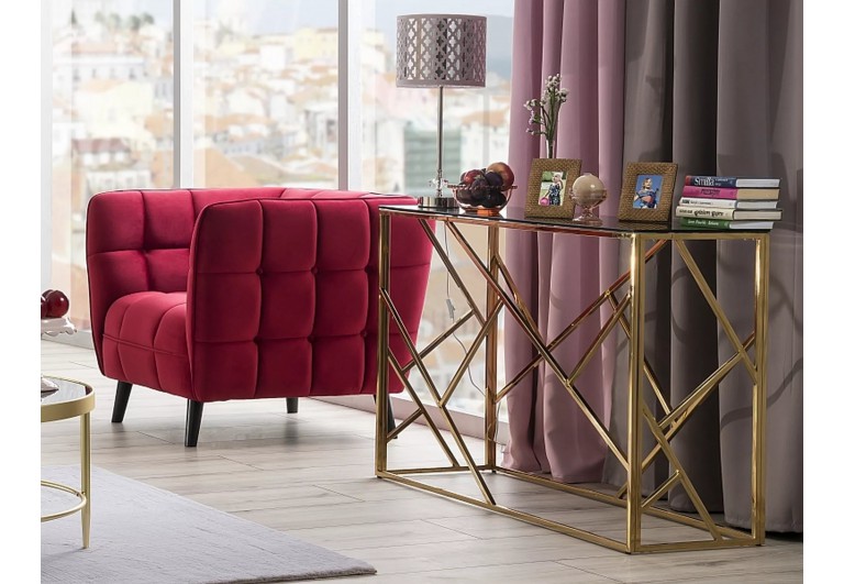 Fotel Castello Bordowy Velvet 1