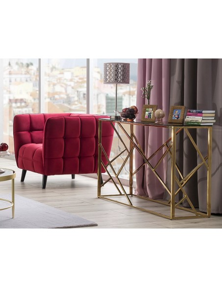 Fotel Castello Bordowy Velvet 1