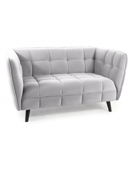 Fotel Castello Jasny Szary Velvet 2