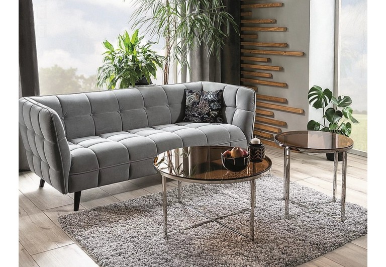 Fotel Castello Szary Velvet 2