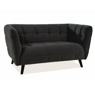 Fotel Castello Czarny Velvet 2