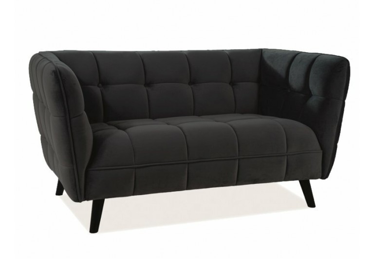 Fotel Castello Czarny Velvet 2