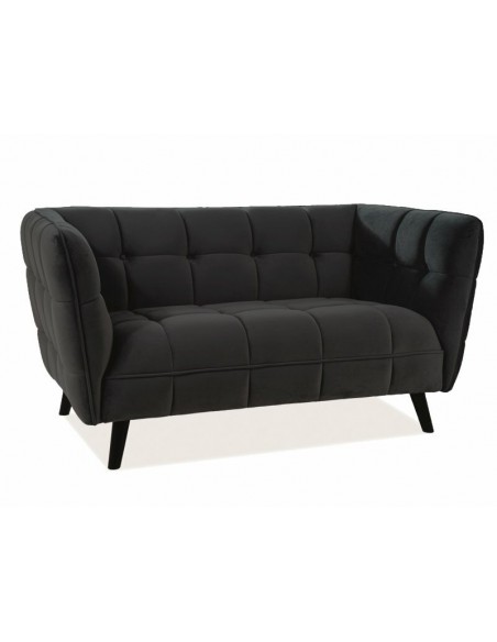 Fotel Castello Czarny Velvet 2