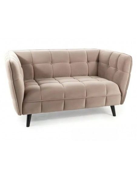 Fotel Castello Ciemny Beżowy Velvet 2