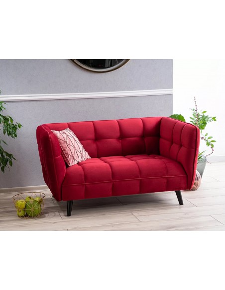 Fotel Castello Bordowy Velvet 2 Fotel Castello Bordowy Velvet 2