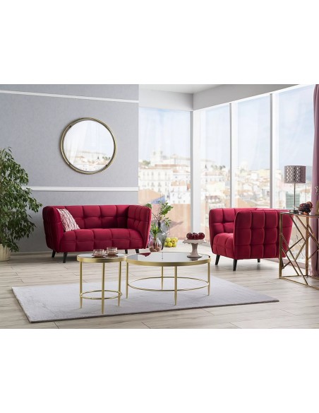 Fotel Castello Bordowy Velvet 2 Fotel Castello Bordowy Velvet 2