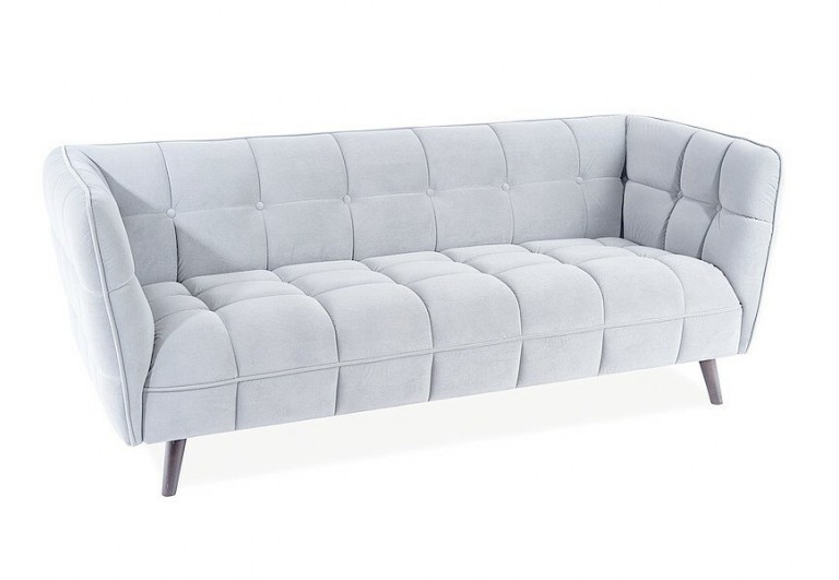 Fotel Castello Jasny Szary Velvet 3