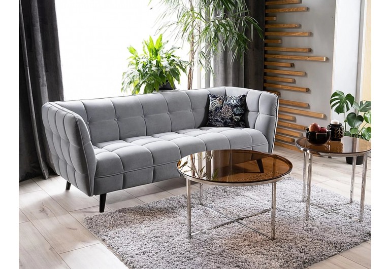 Fotel Castello Szary Velvet 3