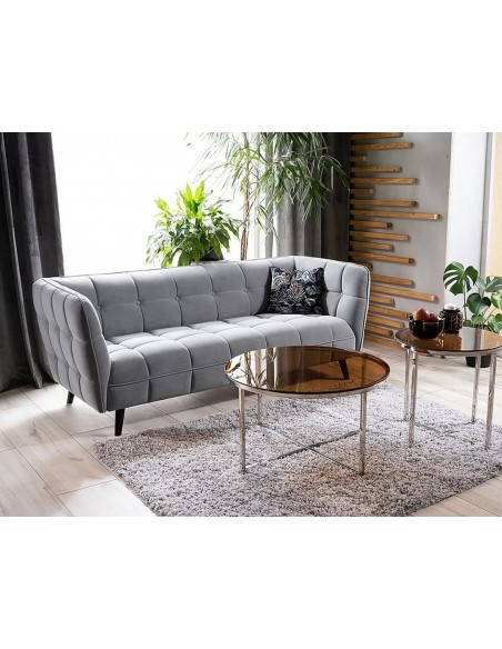 Fotel Castello Szary Velvet 3