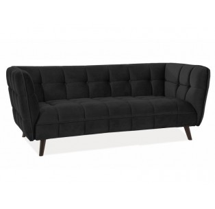 Fotel Castello Czarny Velvet 3