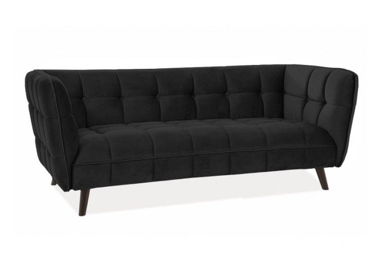 Fotel Castello Czarny Velvet 3