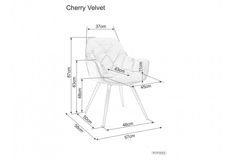 Krzesło Cherry Buffalo Oliwkowe