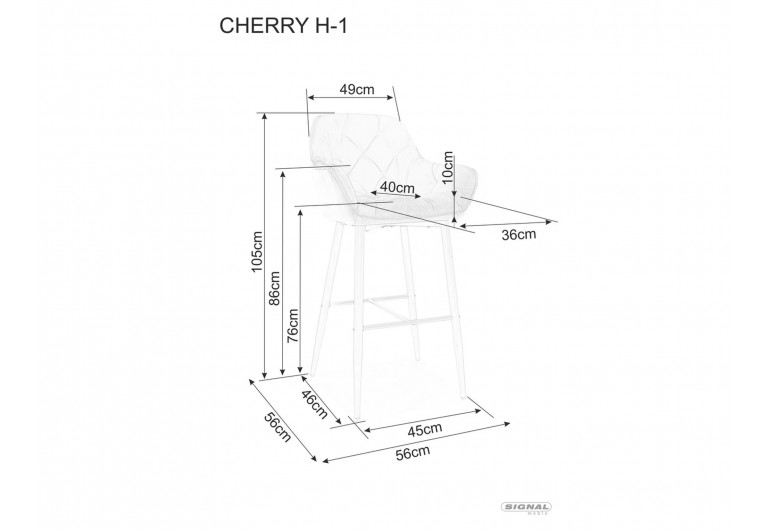 Hoker Cherry H-1 Czarny Velvet