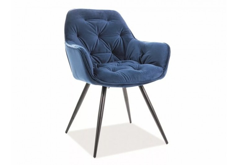 Krzesło Cherry Granatowe Velvet
