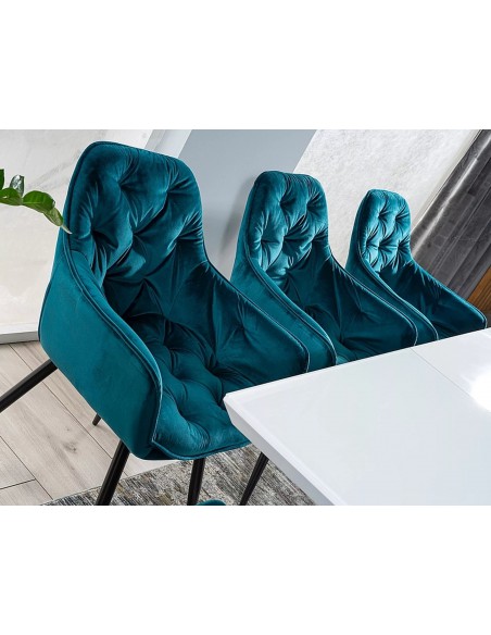 Krzesło Cherry Turkusowy Velvet