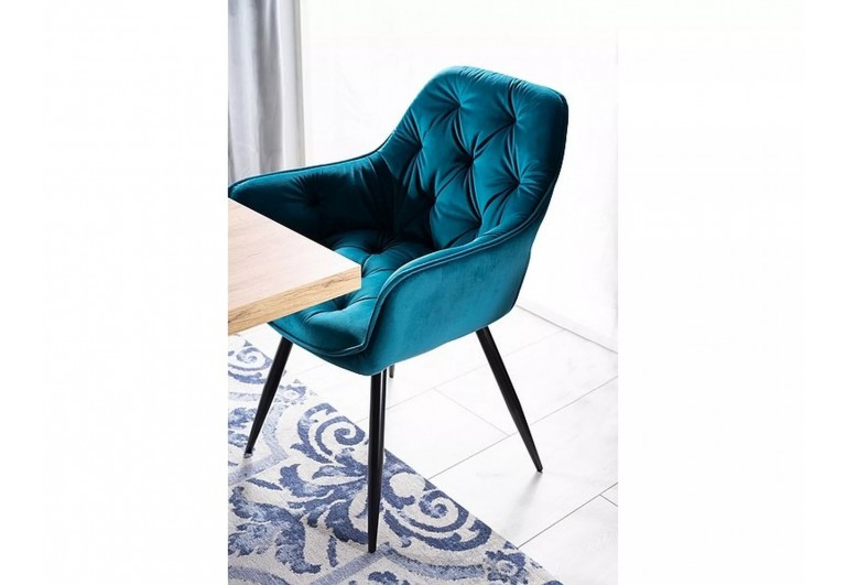 Krzesło Cherry Turkusowy Velvet