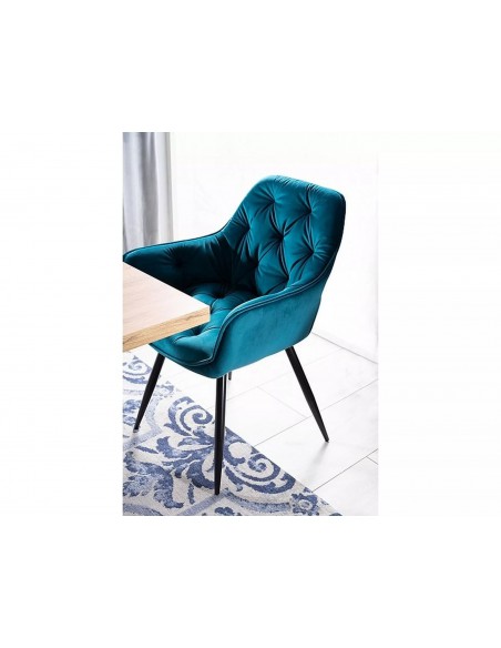 Krzesło Cherry Turkusowy Velvet