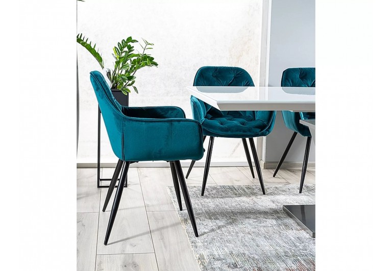 Krzesło Cherry Turkusowy Velvet