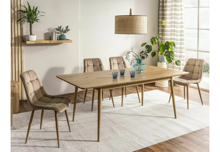 Krzesło Chic D Beżowy Velvet