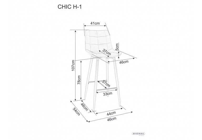 Hoker Chic H-1 Szary Velvet