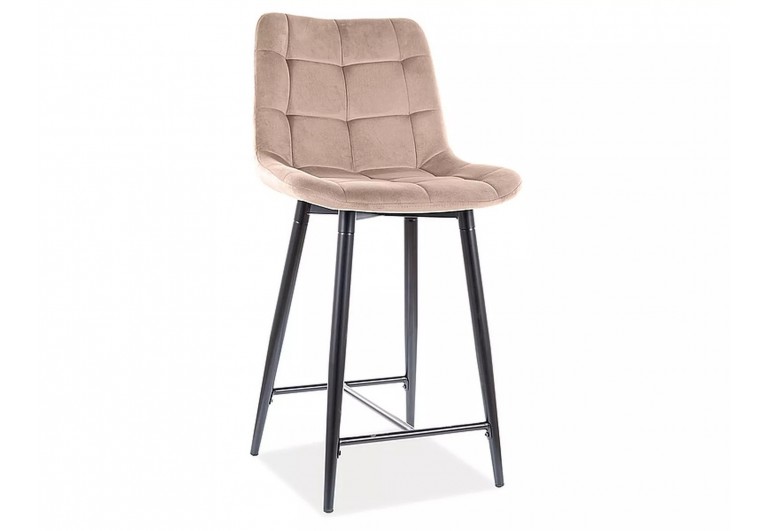 Półhoker Chic H-2 Beżowy Velvet
