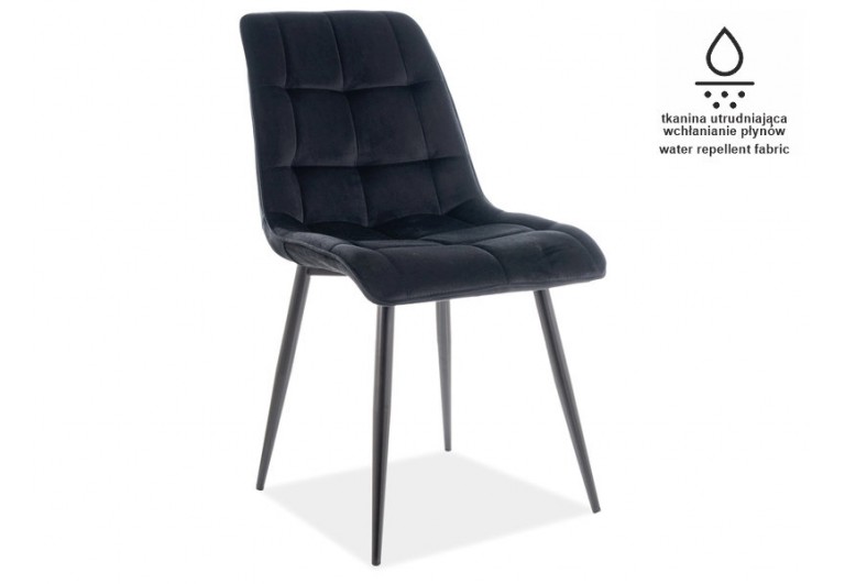 Krzesło Chic Matt Czarny Velvet