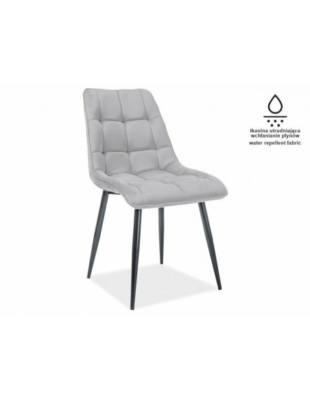 Krzesło Chic Matt Szary Velvet