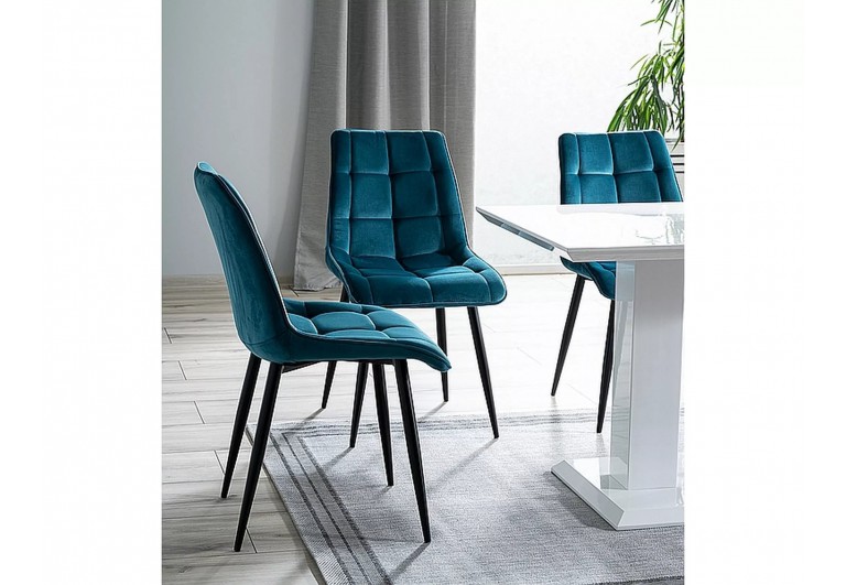Krzesło Chic Turkusowy Velvet