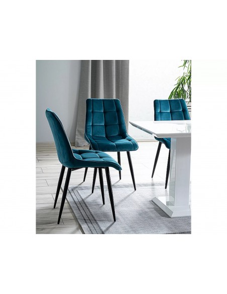 Krzesło Chic Turkusowy Velvet