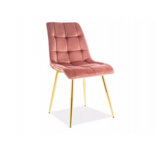Krzesło Chic Złoty Różowy Velvet