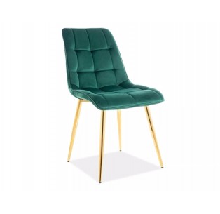 Krzesło Chic Złoty Zielony Velvet