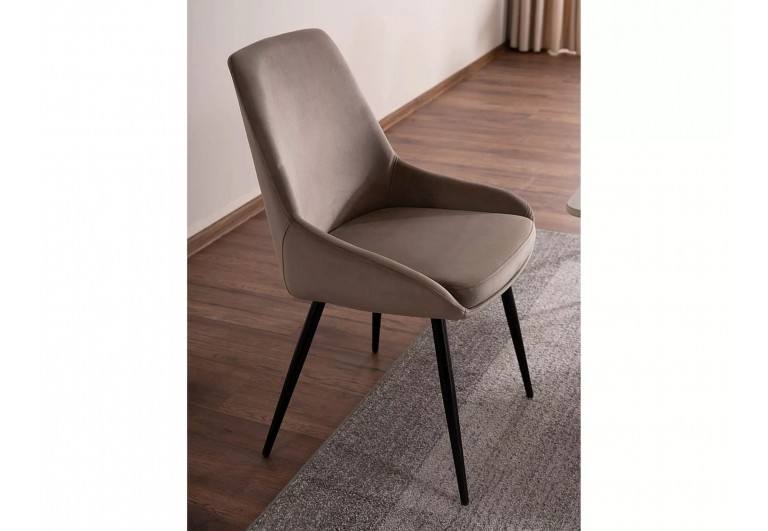 Krzesło Cobe Beżowy Velvet
