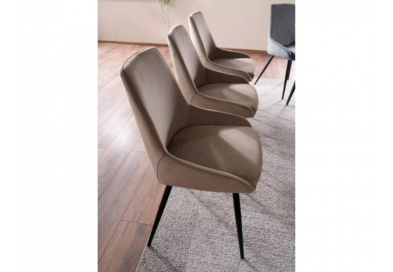 Krzesło Cobe Beżowy Velvet