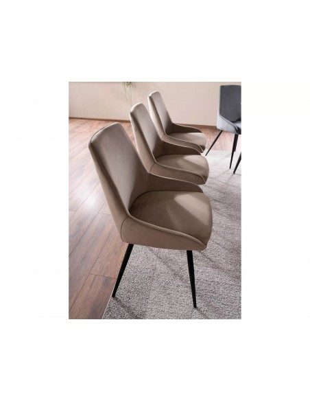 Krzesło Cobe Beżowy Velvet