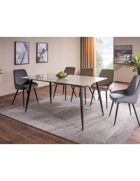 Krzesło Cobe Szary Velvet