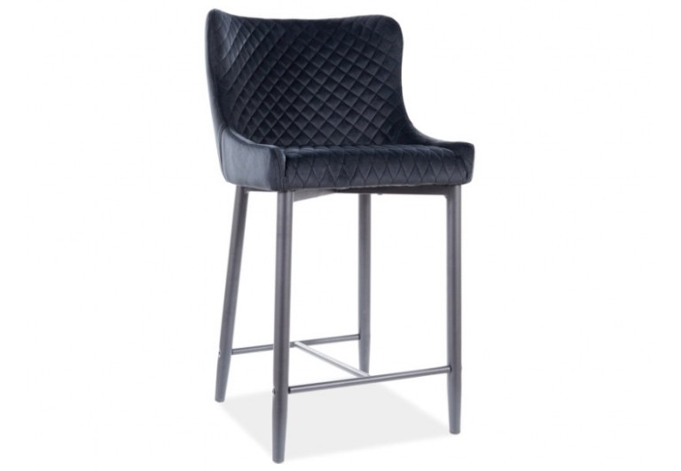 Półhoker Colin B Czarny Velvet H-2